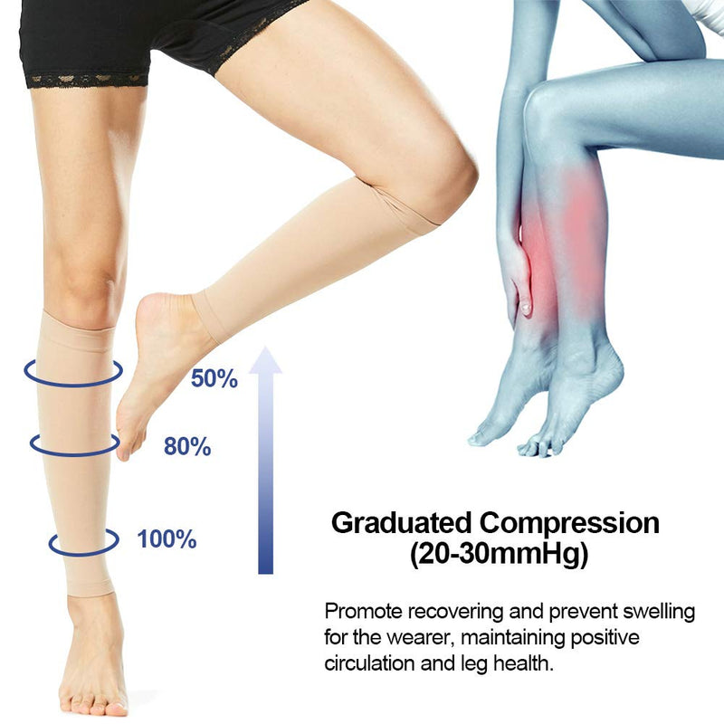 Beister Medical Compression Tights for Women & Men Class 2 Open Toe Thigh  High Pantyhose 20-30 mmHg Graduated Support for Varicose Veins Edema Black  XXL