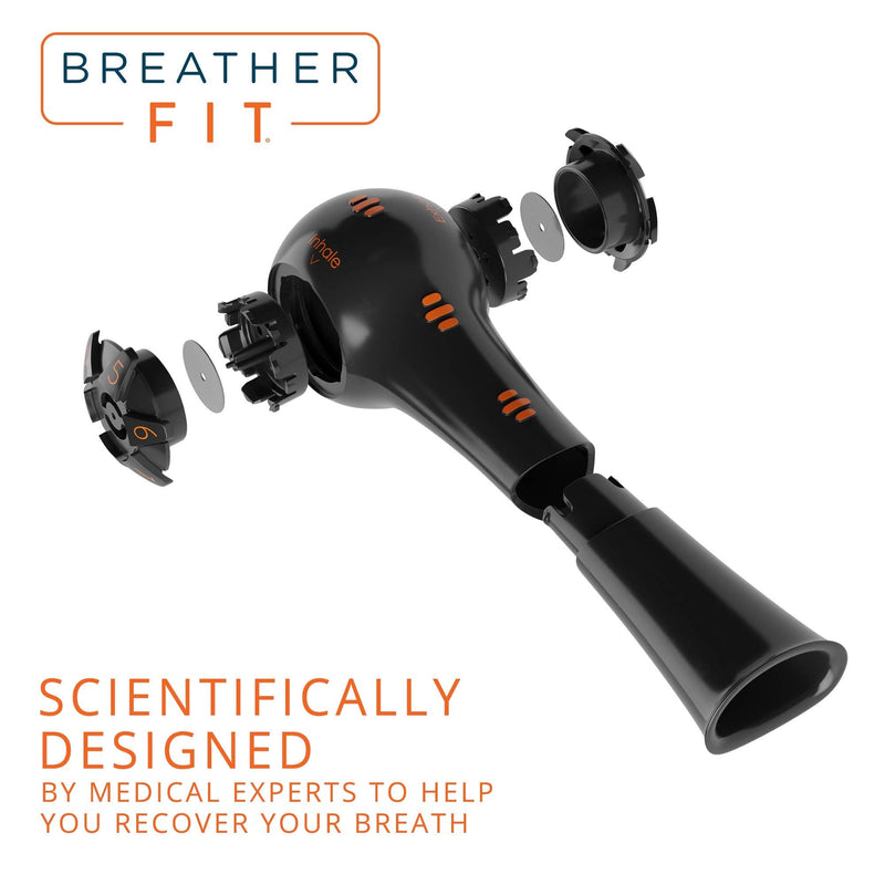 Breather Fit │Natural Breathing Lung Recovery/Exercising Muscle Trainer