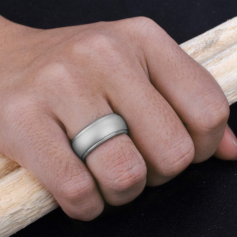 Women Silicone Ring Rose Gold ROQ Silicone Rubber Wedding Ring For