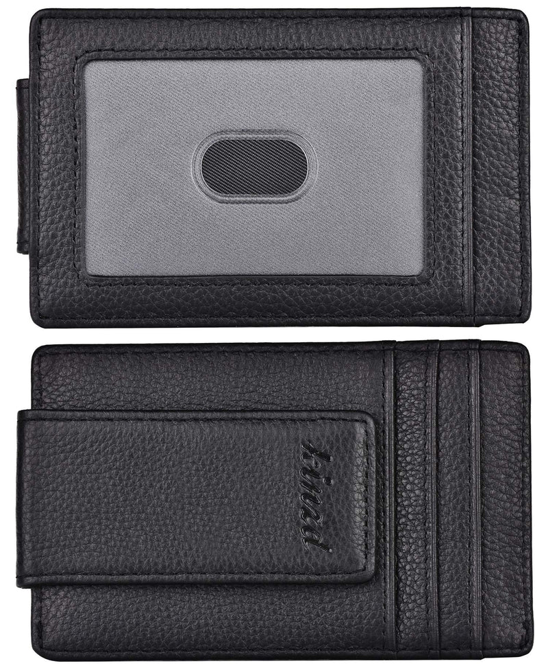  Travelambo Carbon Fiber Money Clip Front Pocket Wallet  Minimalist Wallet Slim Wallet Credit Business Card Holder (CB black) :  Clothing, Shoes & Jewelry