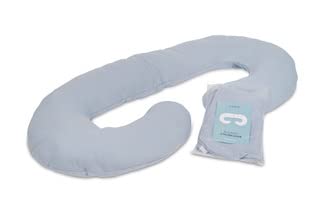 [Australia] - Kanjo Replacement Cover for Acid Reflux and Pain Relief C Pillow - Removable & Machine Washable Cotton Pillowcase Reflux C Reflux Pillow for Side Sleepers - (Cover Only) - Neutral Grey C-Pillow Replacement Cover 