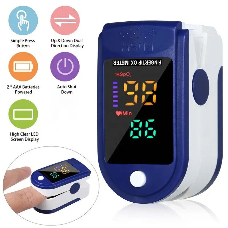 [Australia] - Roscoe Medical Finger Pulse Oximeter Oxygen Saturation Monitor - Pulse Ox Fingertip o2 Monitor for Pediatric and Adult - Sports and Aviation Use Only 