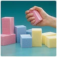 [Australia] - Foam Hand Exercisers Blue, Yellow, Pink, and Green 