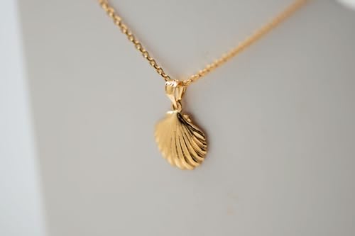 Pendant Gold Plated 18k 3 micron - Camino de Santiago Shell 13 MM