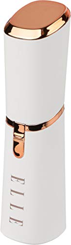 [Australia] - Elle Painless Hair Remover - Built-in LED Light, Removes Lip, Chin, and Cheek Hair, Suitable for All Skin Types (White) 