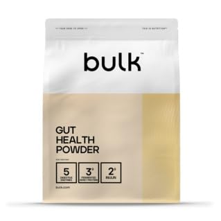 Bulk Gut Health Powder, Orange Flavour, 450g, 30 Servings, Collagen, Fermented Whey Protein, Inulin, L-Glutamine, Digestive Enzymes, LactoSpore, Vitamins A, C, D & Biotin Supplement