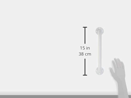 [Australia] - Drive Medical RTL12012 Powder-Coated Grab Bar, White, 1 Count (Pack of 1) 1 Count (Pack of 1) 