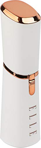 [Australia] - Elle Painless Hair Remover - Built-in LED Light, Removes Lip, Chin, and Cheek Hair, Suitable for All Skin Types (White) 