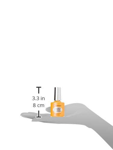 NAIL-AID Ceramide Extreme Thickener + Gel Top Coat, Clear, 2 Count 1.1 Fl Oz (Pack of 1)
