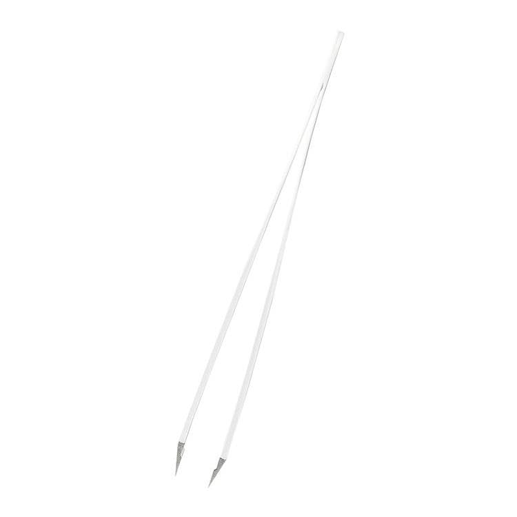 Rubis Classic Tweezers Slant Tips Satin White