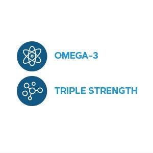 GNC Triple Strength Fish Oil Omega 3 Supplement, 1000mg EPA and DHA, Supports Heart, Brain, Skin, Eye and Joint Health, Burpless, Ultra Concentrated, High Potency, Wild Caught, 120 Softgels 1 Count (Pack of 1)