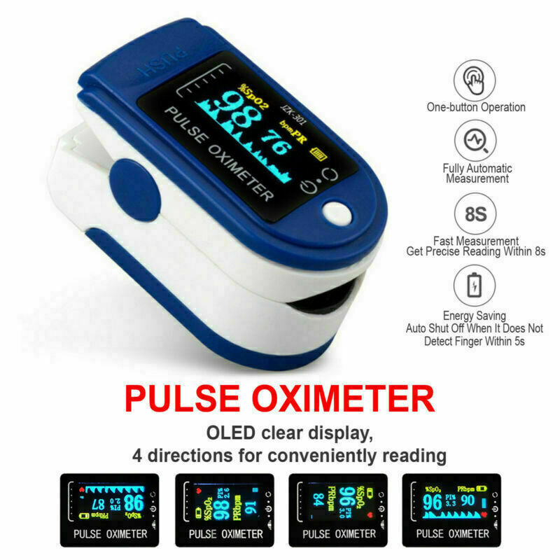 [Australia] - Roscoe Medical Finger Pulse Oximeter Oxygen Saturation Monitor - Pulse Ox Fingertip o2 Monitor for Pediatric and Adult - Sports and Aviation Use Only 