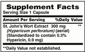 [Australia] - Nature's Bounty St. John's Wort 300 mg Caps, 100 ct 