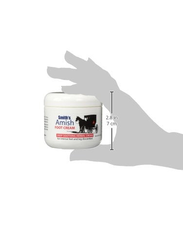 [Australia] - Smith's Amish Foot Cream (4 oz.) Deep Soothing Herbal Cream for Intense Foot and Leg Discomfort including Burning, Cramping and Restlessness Sensations 