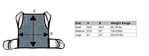 [Australia] - Patient Aid One Piece Patient Lift Sling with Positioning Strap, Comfy Polyester Mesh Fabric Full Body Sling with Lifting Straps, Mobility Aids Transfer Sling Size Large, Weight Capacity 200-450 lbs 