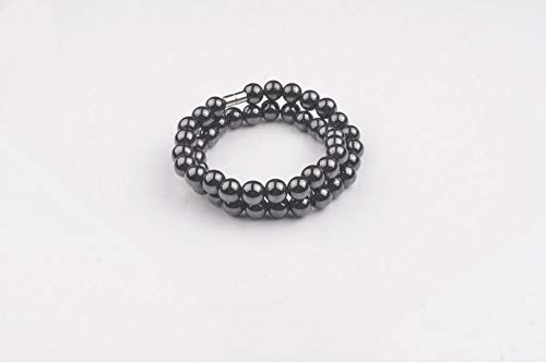 [Australia] - Dr Kao Magnetic Therapy Hematite Necklace, Support The Immune System, Magnetic Anklets, Relieve Stress and Frustration, Health Gifts for Family 