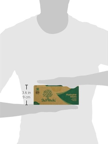 [Australia] - Stall Mates Wipes - Flushable Wipes | Individually Wrapped | Travel Friendly | Unscented with Vitamin-E & Aloe | (30 on-the-go singles) 30 Count (Pack of 1) 