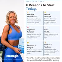 enough. Pure Creatine Powder with Magnesium Glycinate 330g (60 Days) - Monohydrate Creatine Powder, Ultrafine, Premium, 100% Micronised, Easy Dissolve, Vegan, Unflavoured, for Men and Woman