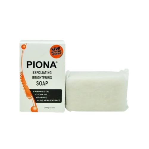 Piona Exfoliating & Brigtening Soap 7oz - Camomile Oil - Jojoba Oil - Vitamin E - Aloe Very Extra - By Cherrybargains