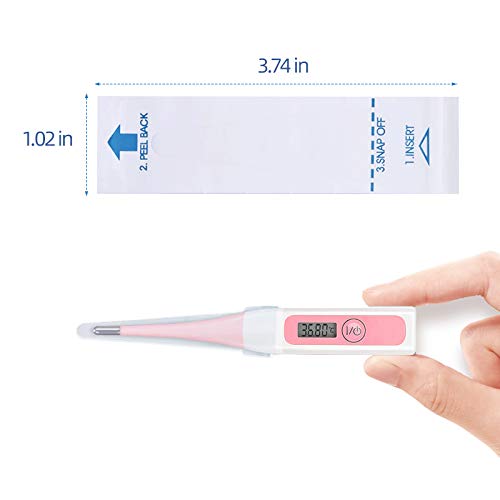 [Australia] - 100 Pack Thermometer Probe Covers - Disposable Universal Digital Oral Rectal Thermometer Covers Thermometers Sleeve 
