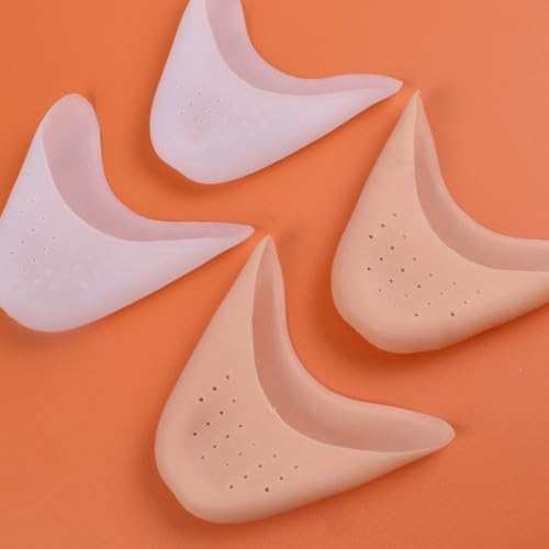[Australia] - 2 pairs of silicone toe protectors, soft gel toe caps, ballet lace protectors, metatarsal pads, protection for pointe shoes, ballet shoes, high heel pumps 