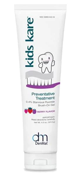 [Australia] - Kids Kare 0.4% Stannous Fluoride Brush-On Gel; Berry Flavor; 4.3 oz. - 1 Pack 4.3 Fl Oz (Pack of 1) 
