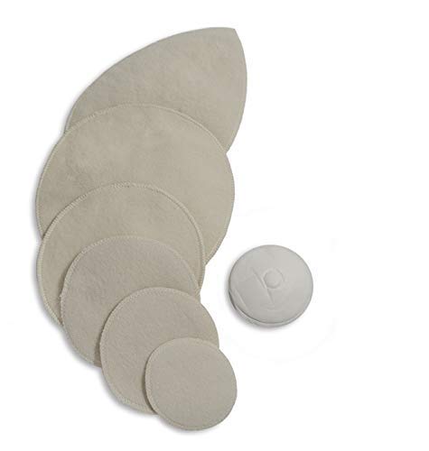 [Australia] - Merino Wool Nursing Pads, Style Softline, Regular Thickness, size Small - 6 in. diameter 6 Inch, Regular Thickness 
