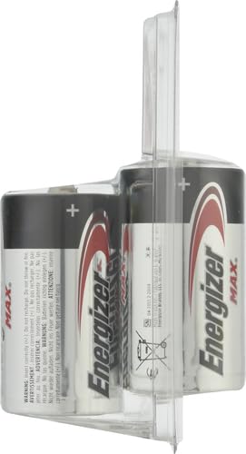 Energizer D Batteries, Premium D Cell Batteries Alkaline, 4 Count 4 Count (Pack of 1)