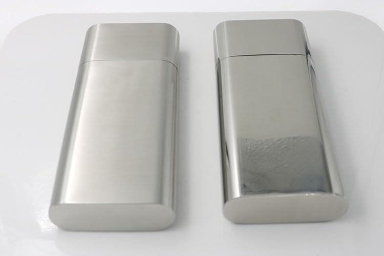 [Australia] - Stainless Steel 3-Finger Cigar Case Three-Fingers Cigar Tube Pocket 3 Cigar Holder (Brushed) Brushed 