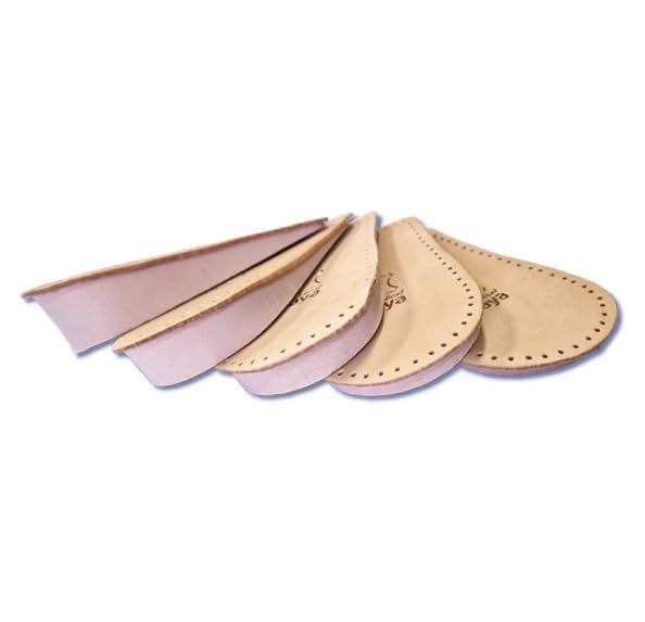 [Australia] - Vaya Medical Nivello Orthopedic Heel Raiser 10 mm Insoles Heel Raiser for Shoes Made of Sheepskin Heel Cushion Orthopedic Wedge Shoe Insoles Insoles 1 Pair Brown 41-43 