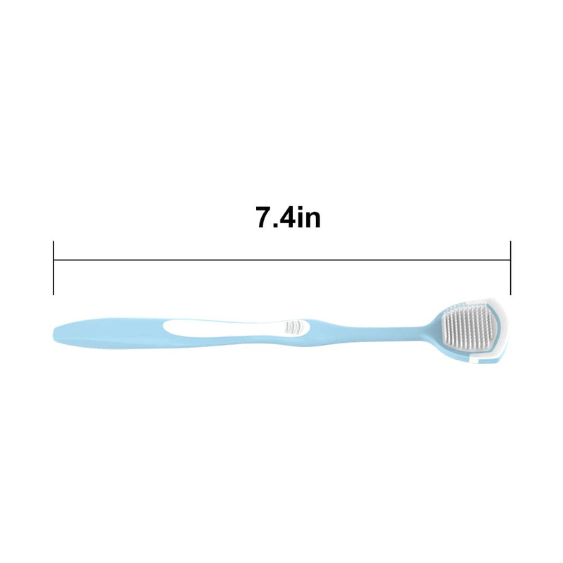[Australia] - Soft Tongue Brush Scraper Cleaner Helps Fight Bad Breath Clean Your Tongue Without Hurt Pack Of 4 (GREEN PURPLE BLUE PINK) GREEN PURPLE BLUE PINK 