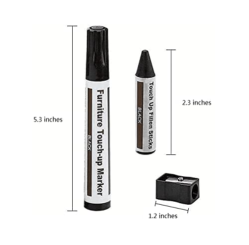 [Australia] - Furniture Repair Kit Wood Markers Wax Sticks, for Stains, Scratches, Wood Floors, Tables, Desks, Carpenters, Bedposts, Touch Ups, and Cover Ups (21) 