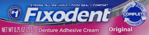 [Australia] - Fixodent Complete Original Denture Adhesive Cream, 0.75 oz 0.75 Ounce (Pack of 1) 