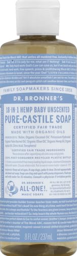 [Australia] - Dr. Bronner's, Baby Soap Liquid Castile, 8 Fl Oz Unscented 8 Fl Oz (Pack of 1) 