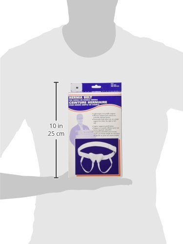 Champion Hernia Belt, Single or Double Bilateral Herniation Pad, Adjustable, Elastic, Medium