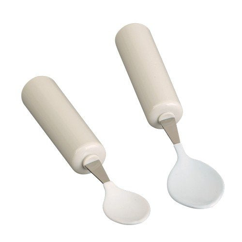 HOMECRAFT Queens Cutlery, Soft-Coated Tablespoon (Eligible for VAT relief in the UK) Stainless Steel Adaptive Dining Utensil for Elderly, Disabled, Handicapped, Large Built-Up Handle for Good Grip Soft Coated Spoon
