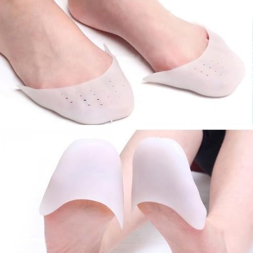 [Australia] - 2 pairs of silicone toe protectors, soft gel toe caps, ballet lace protectors, metatarsal pads, protection for pointe shoes, ballet shoes, high heel pumps 