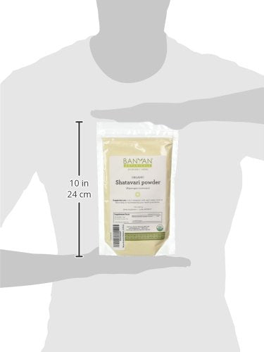 [Australia] - Banyan Botanicals Organic Shatavari Powder – Asparagus racemosus – Ayurvedic Herb for Vata & Pitta, Balanced Female Hormones, Energy, Vitality & More* – 1/2lb. ­– Non-GMO Sustainably Sourced Vegan FFL 8 Ounce (Pack of 1) 