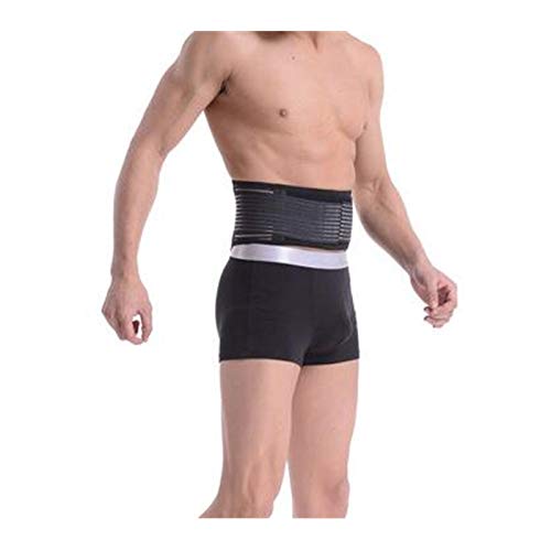 HWZ Waist Support Waist Protection Thin Breathable Mesh Lumbar Support Steel Plate Protection Belt for Sports Safety black Large