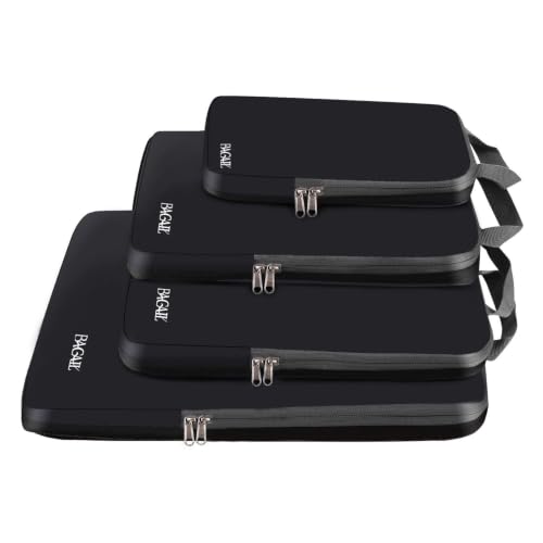 BAGAIL Compression Packing Cubes and TPU Travel Vacuum Bags