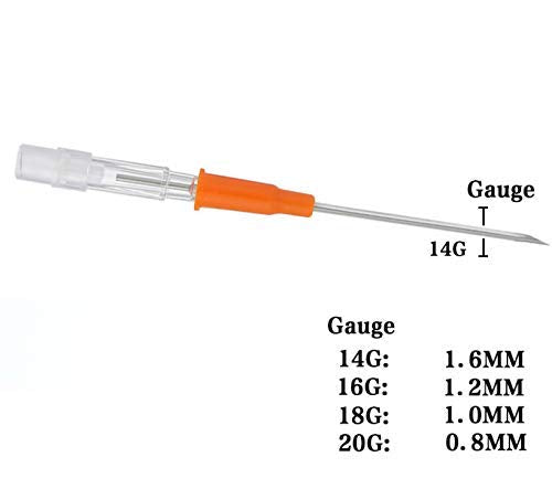 [Australia] - Pack of 50 Catheter Piercing Needles Tattoo Piercings Tool (18G) 18G 