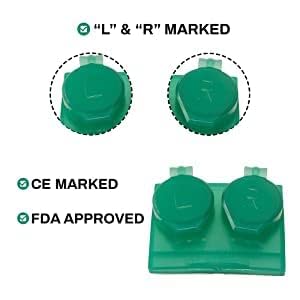 [Australia] - Contact Lens Travel Storage Flip Top Flat Cases Lightweight, Portable, Distinctive Design, Cute Bulk Storage With Mix Colours 4pcs 8pcs or 12pcs 4 Pair (Pack of 1) 
