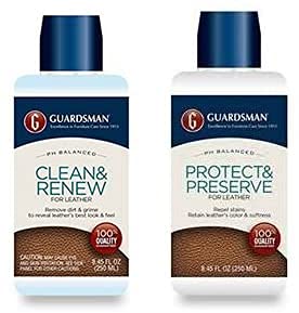 Guardsman Leather Care Bundle: Leather Cleaner and Leather Protector