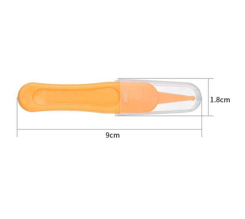 [Australia] - HLLMX 6 PCS Infant Nose Cleaning Tweezer with Plastic Round-Head Baby Ear Nose Navel Cleaner Clip for Baby Care 