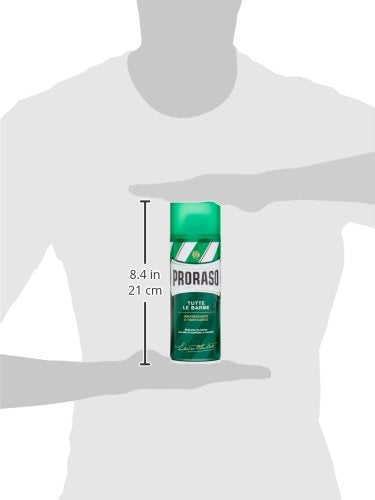 [Australia] - Proraso Green Tutte Le Barbe Shaving Foam, 1 piece 1 piece (pack of 1) 