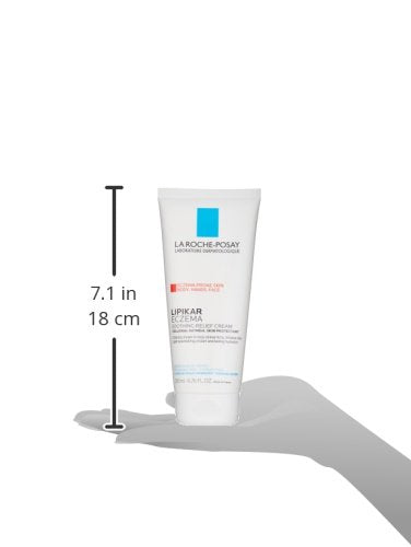 La Roche-Posay Lipikar Soothing Relief Eczema Cream, Sensitive Skin 6.8oz | Face & body lotion for eczema, dry, sensitive skin with colloidal oatmeal. Soothes and relieves irritation. 6.8 Fl Oz (Pack of 1)