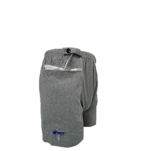[Australia] - Shorts for Nephrostomy Bag, Catheter Leg Bag Holder Support Underwear for Drainage Bag Ostomy Care Clothes Large 
