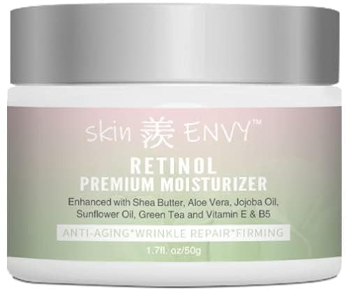 Retinol Anti-Aging Cream – With Hyaluronic Acid, Shea Butter, Vitamin E & Green Tea | Hydrating, Nourishing & Wrinkle-Reducing | 20% of Profits Donated to USA Children’s Charities | 1.7oz