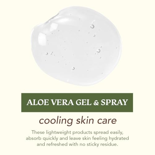 Green Leaf Naturals Aloe Vera Gel, After Sun Care for Face, Skin & Hair, Cold Pressed, Smooth Gel, Made in USA, Fast-Absorbing, Non-Sticky Formula with Vitamin C, 12 oz 12 Ounce (Pack of 1)