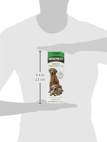 Nutramax Welactin Omega-3 Fish Oil Dog Supplement, Skin & Coat, Liquid 16oz 16 oz (480 mL)